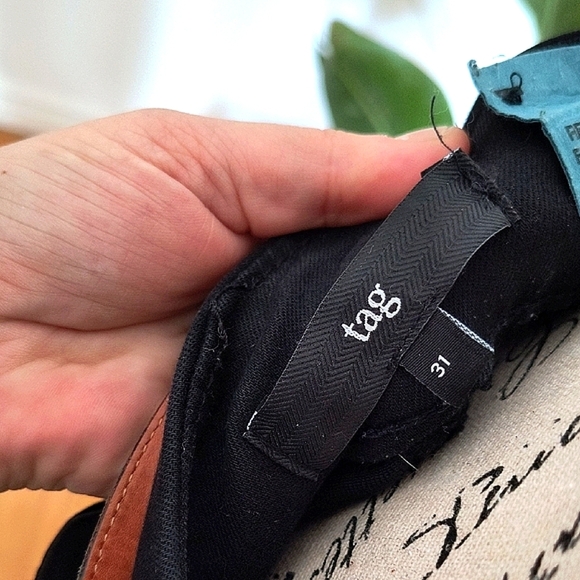 Tag Women's Black Trousers with Elastic Waist. Size 31. Great Condition. - Picture 2 of 4